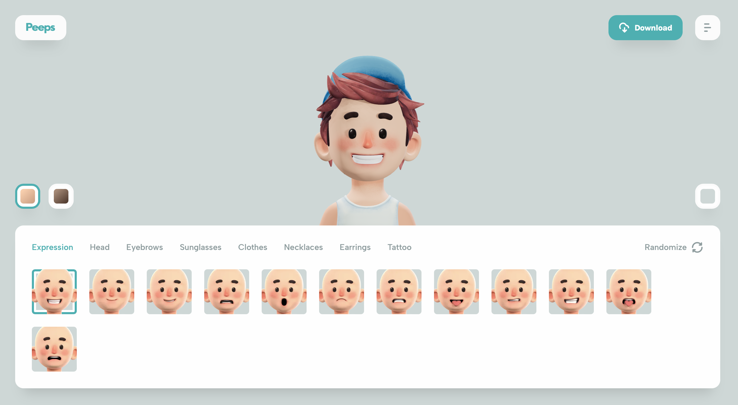 Peeps Avatar Builder